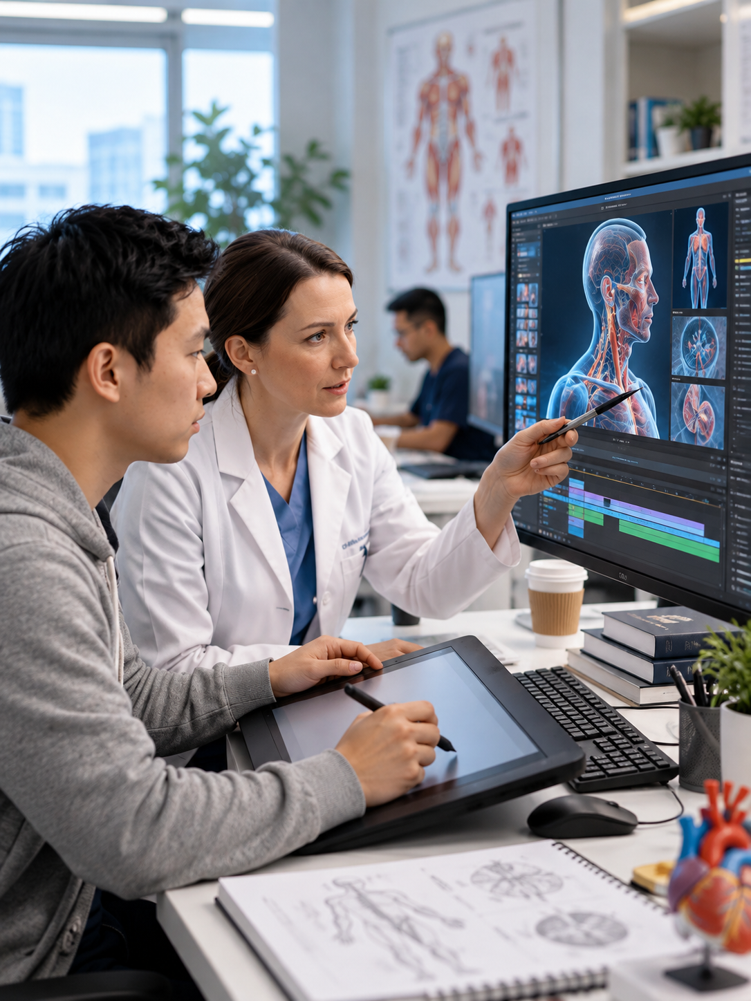 Medical explainer videos showing a procedure in simple animation