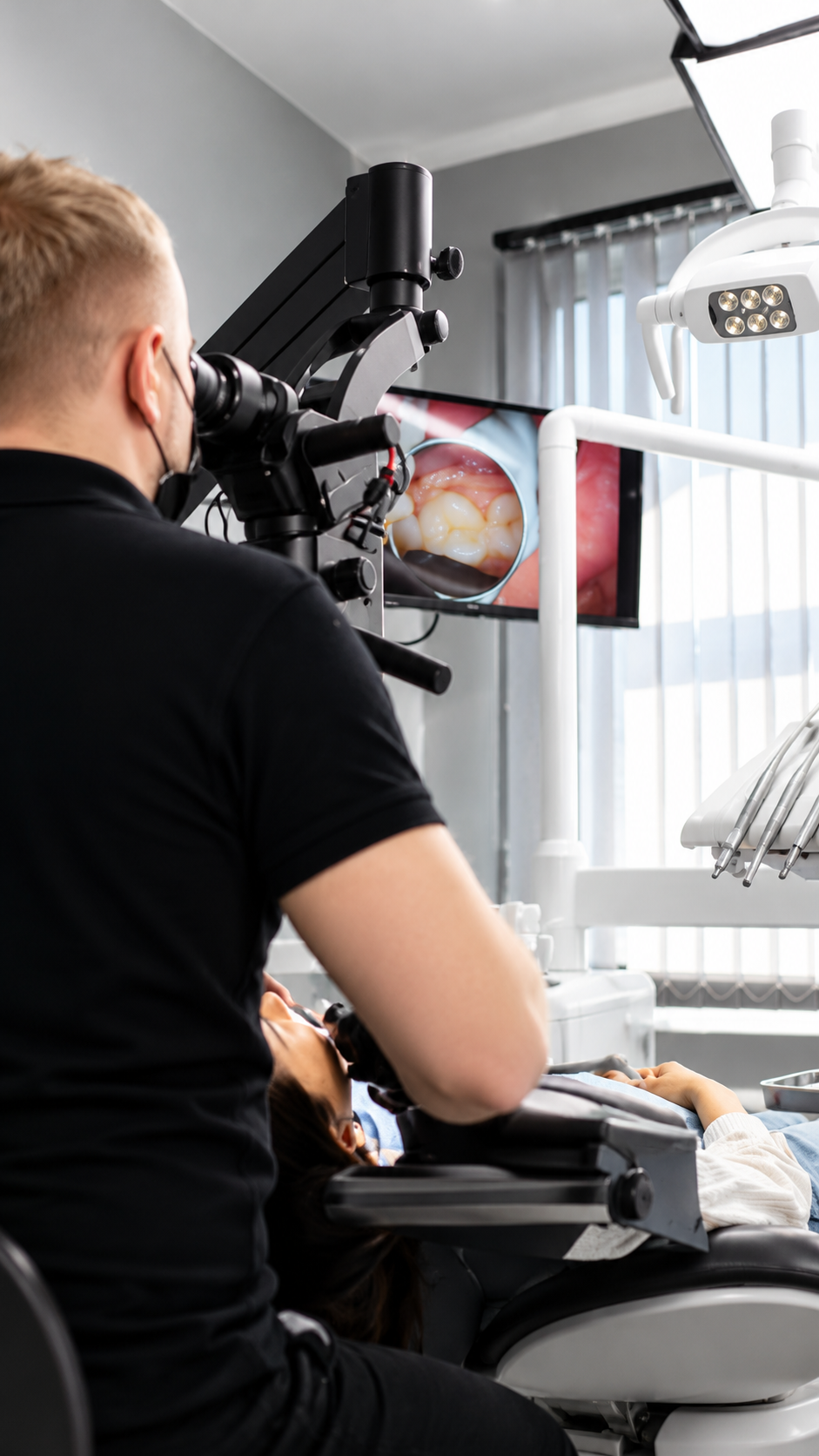 Before and after Reels production company in Delhi filming a clinic transformation video