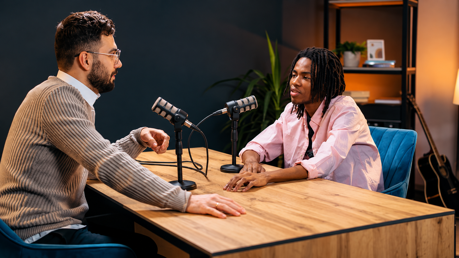 Dermatologist podcast production in Delhi studio setup